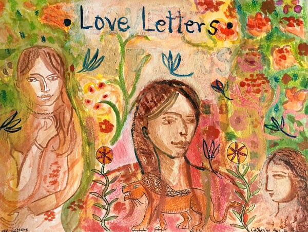 Love Letters, 2025, Oil on paper, 31 x 41cmCourtesy of CHOI&CHOI Gallery and the artist