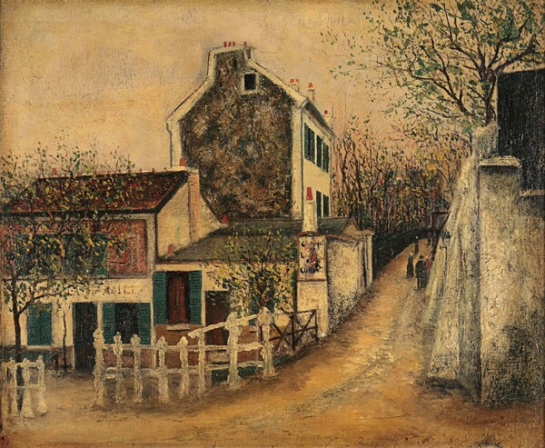 모리스 위트릴로, 라팽 아질, 1910년, 캔버스에 유화 물감, 50×61.5 cm, 퐁피두 센터 현대미술관 소장 (도판: SOMPO 미술관 제공)