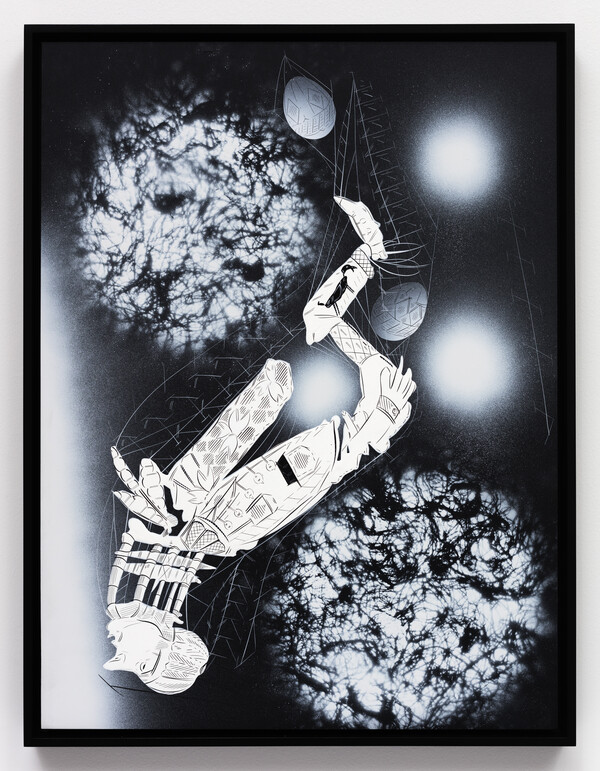 LARI PITTMANNocturne #9, 2015Cel-vinyl, lacquer spray over gessoed canvas, over wood panel24 1/8 x 18 inches61.3 x 45.7 cm© Lari Pittman