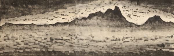 정규, 북한산, 1969년, 종이에 목판, 31×95 cm, 국립현대미술관 소장 (국립현대미술관 제공)