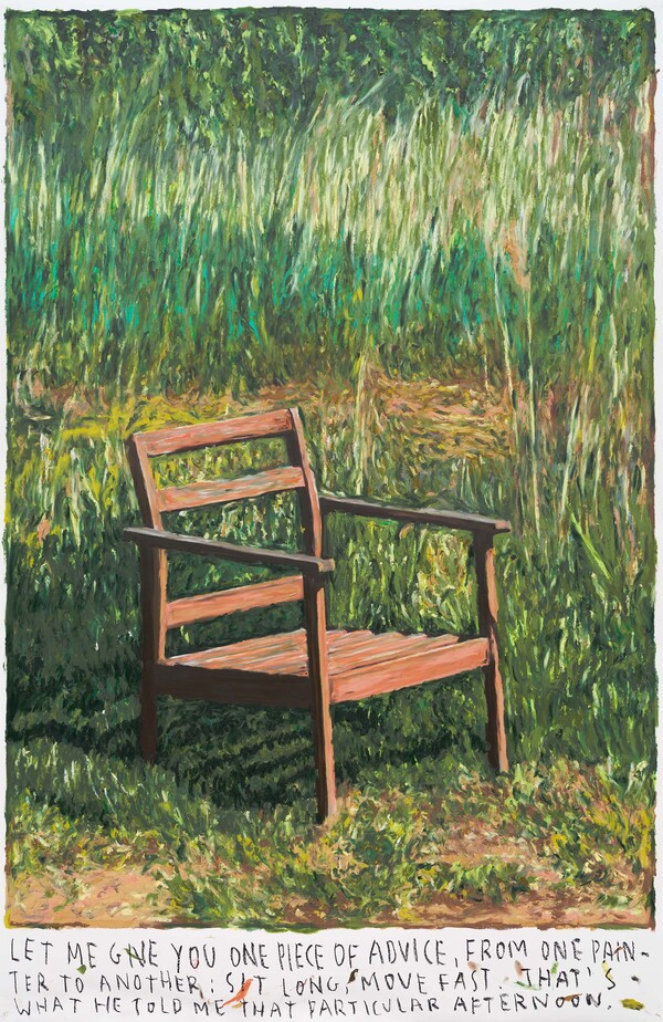 Rinus Van de Velde_2025_Let me give you one piece of advice, ..._oil pastel on paper_172x112cm_Courtesy of Gallery Baton