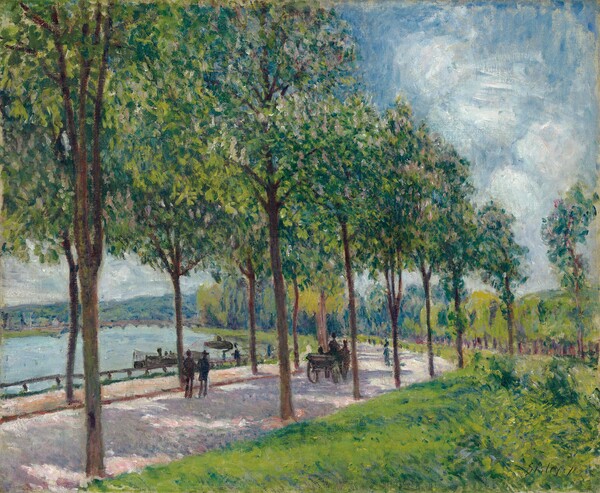 알프레드 시슬레, 밤나무 길, 1878년, 캔버스에 유화, 50.2×61.0㎝, 로버트 리먼 컬렉션, 1975년 (1975.1.211)