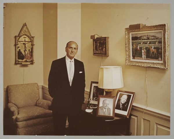 ​리먼 브라더스 집무실에 있는 로버트 리먼, 1960년경​