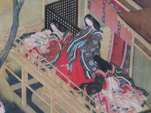 호쿠사이의 '귀인과 관녀도'