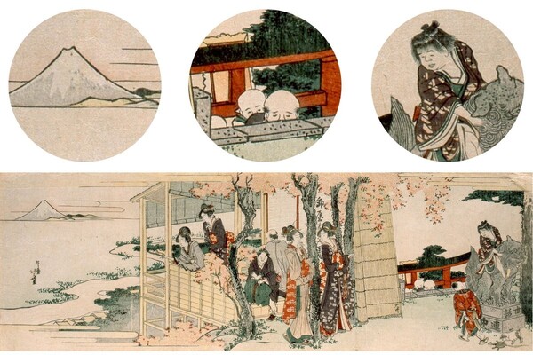 호쿠사이 '간다묘진 휴게 찻집'