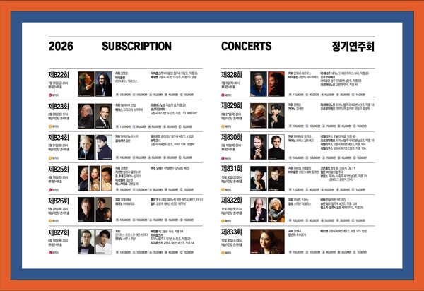 KBS교향악단 2026 시즌 정기연주회